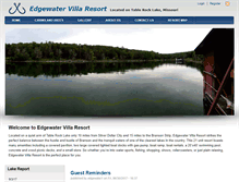 Tablet Screenshot of edgewatervillaresort.com